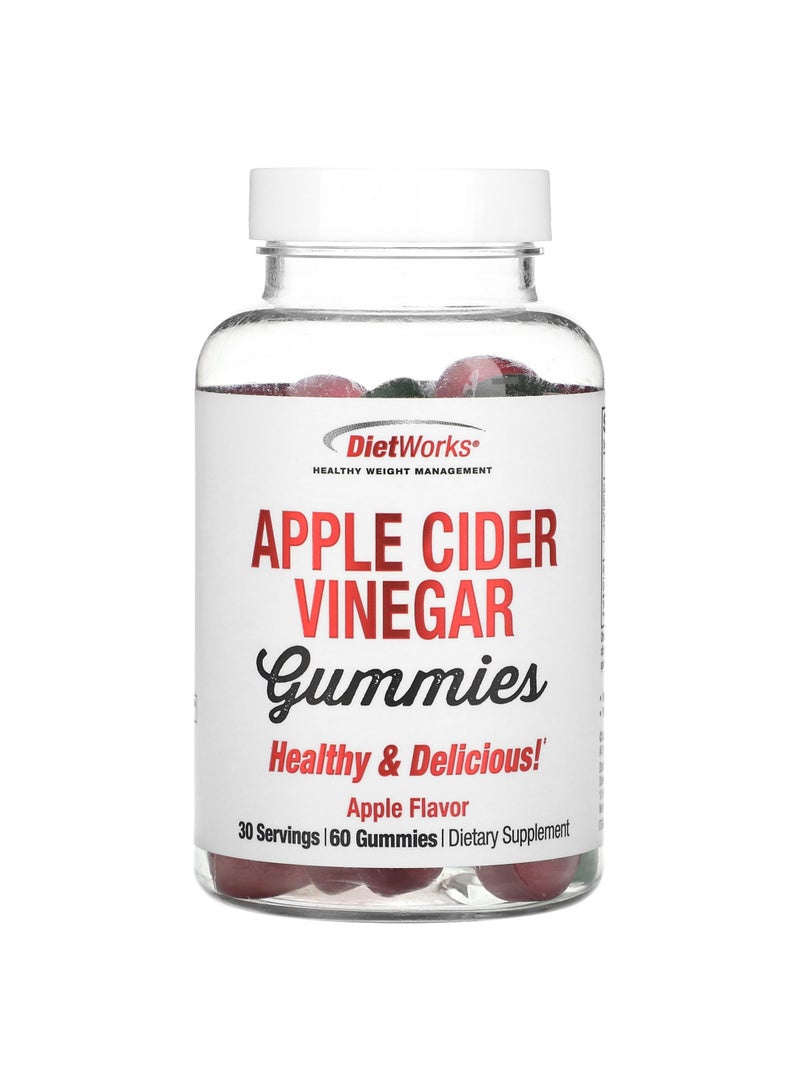 Apple Cider Vinegar Gummies, Apple Flavor, 60 Gummies